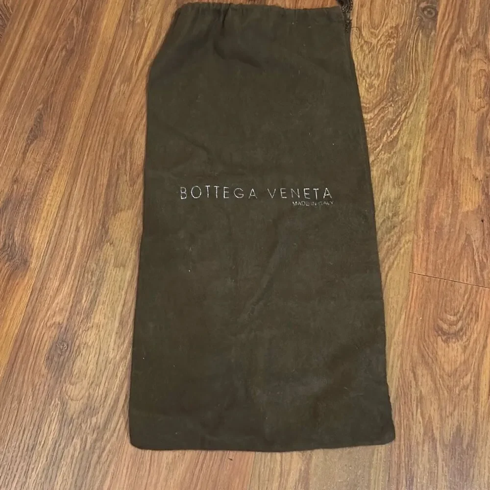 Bottega Vaneta brown felt dust bag shoe bag